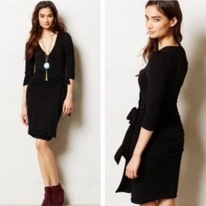 Anthropologie Slinky Black Dress